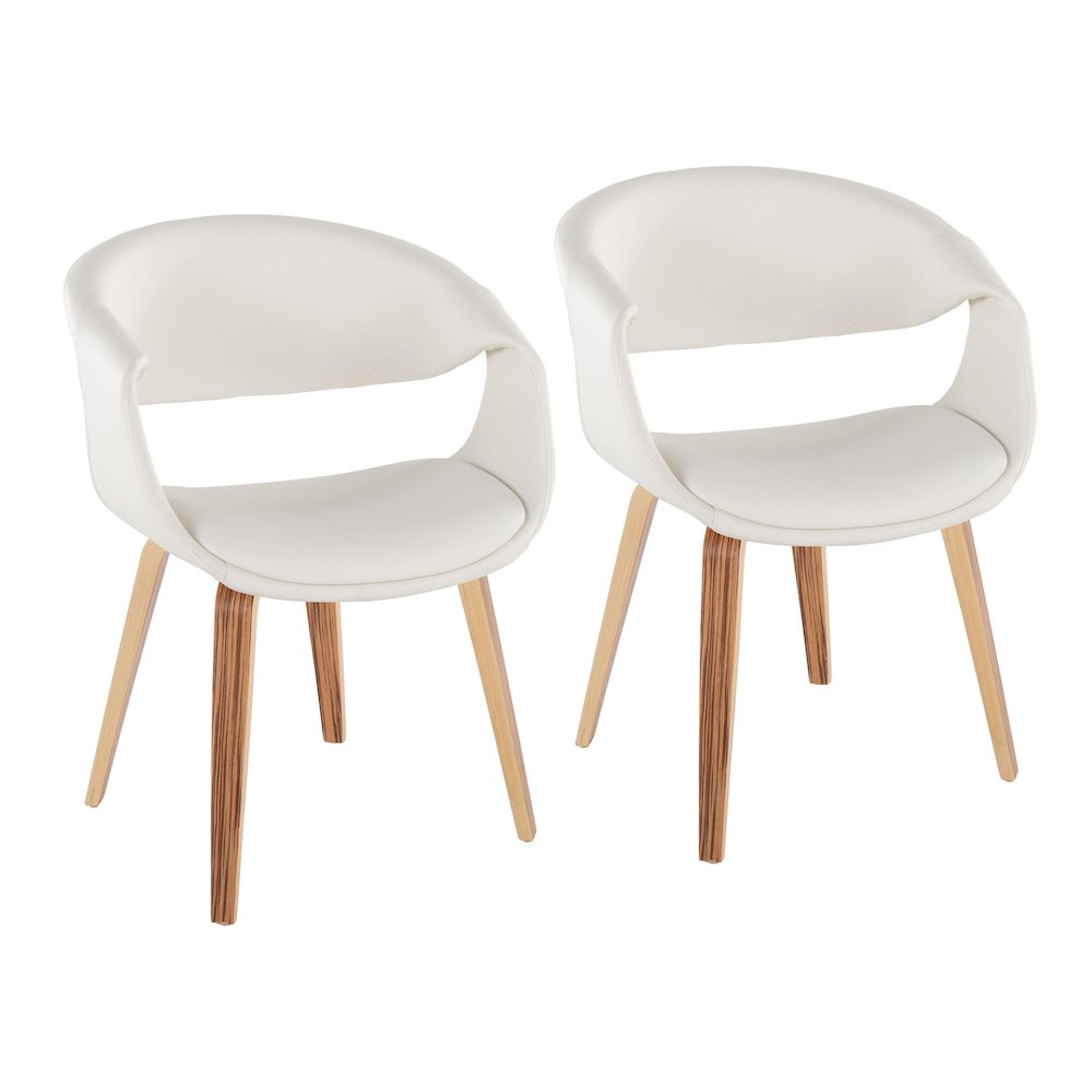 Curvo Upholstered Chair - Set of 2. Picture 1