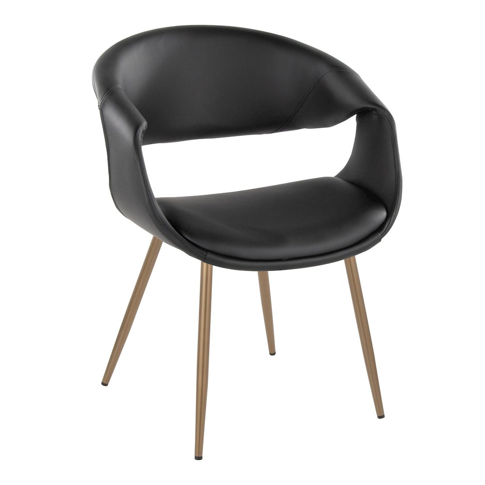 Curvo Upholstered Chair - Set of 2. Picture 2