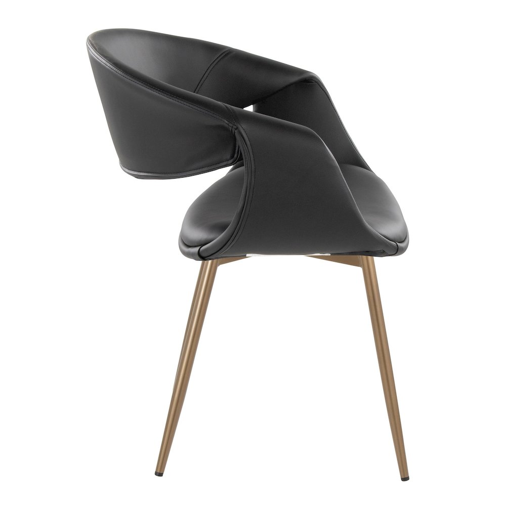 Curvo Upholstered Chair - Set of 2. Picture 3