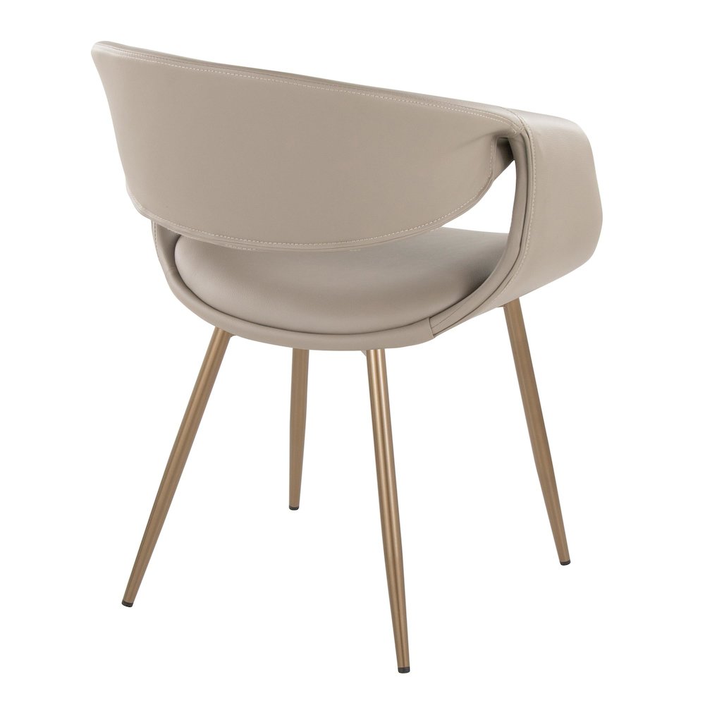 Curvo Upholstered Chair - Set of 2. Picture 4
