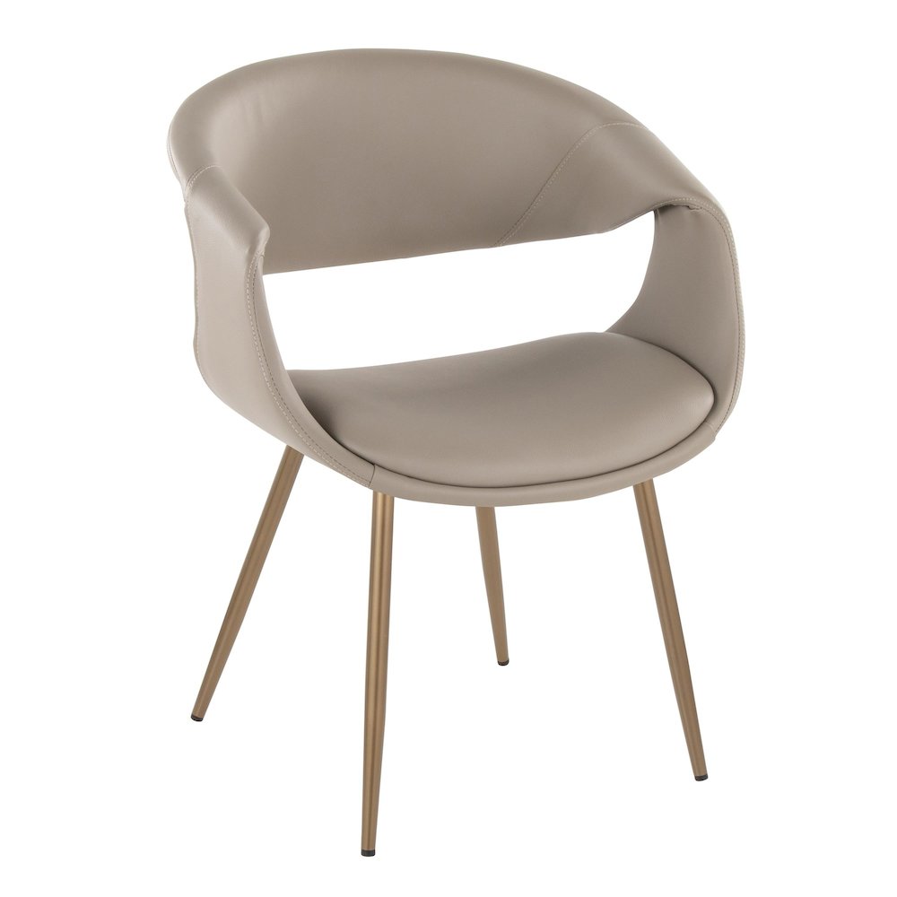 Curvo Upholstered Chair - Set of 2. Picture 2