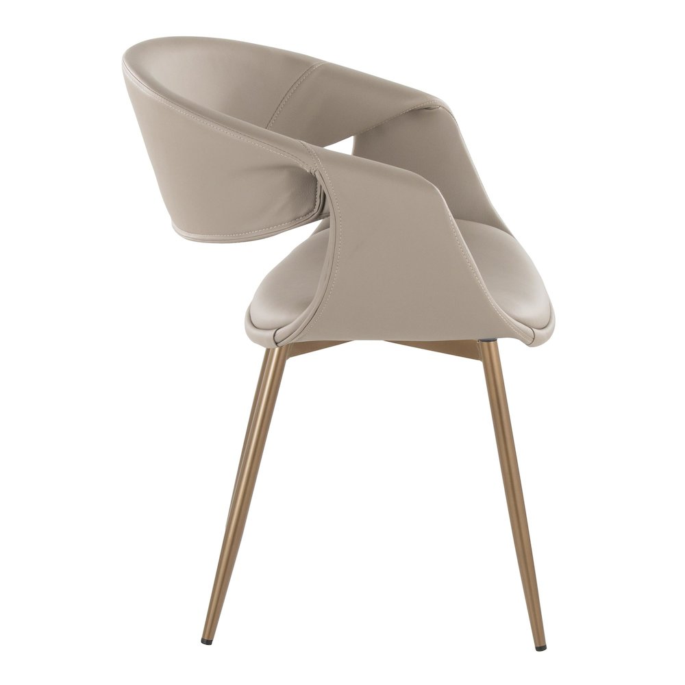 Curvo Upholstered Chair - Set of 2. Picture 3