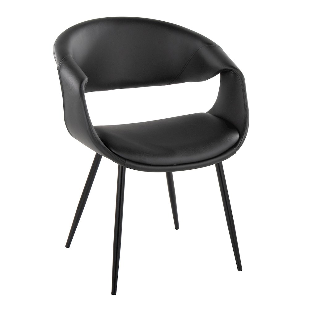 Curvo Upholstered Chair - Set of 2. Picture 2