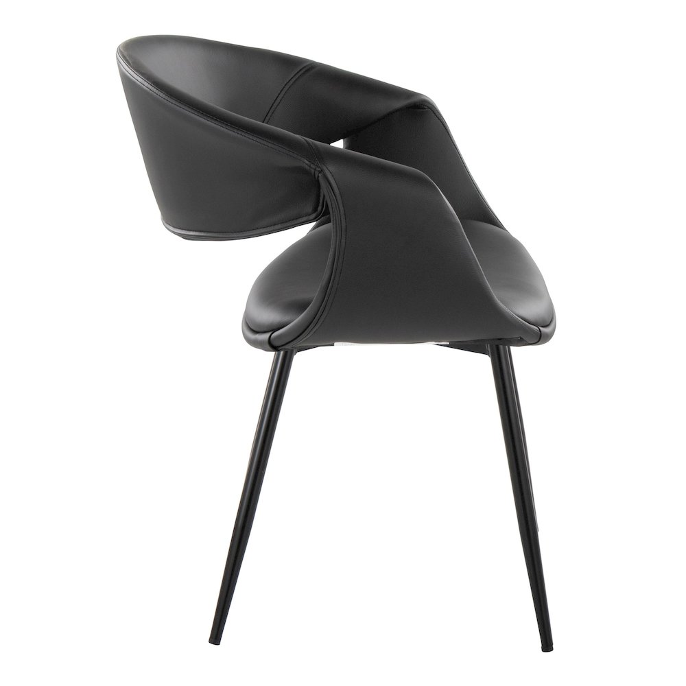 Curvo Upholstered Chair - Set of 2. Picture 3