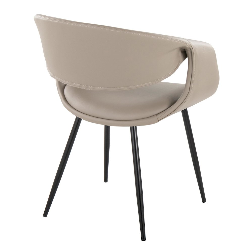 Curvo Upholstered Chair - Set of 2. Picture 4