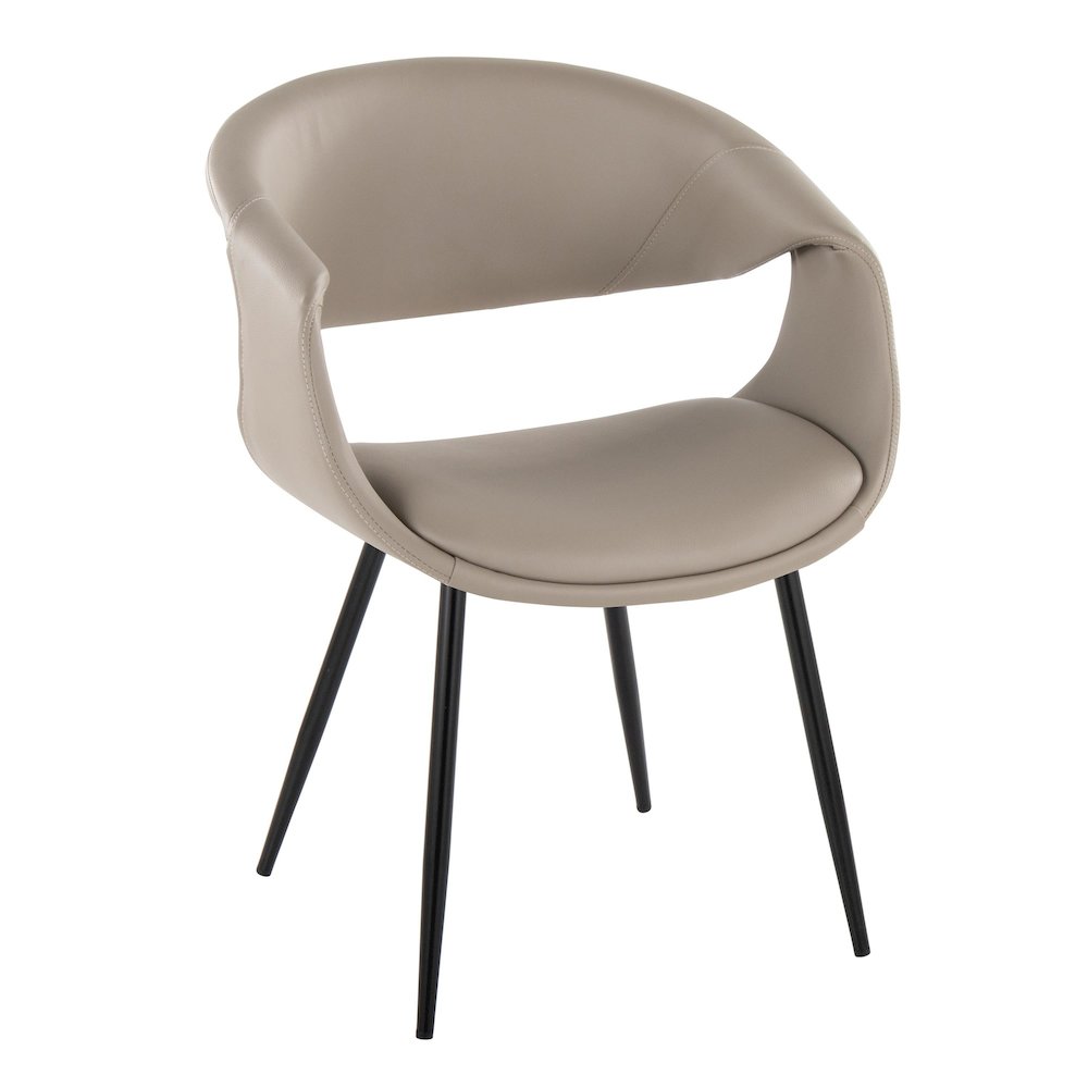 Curvo Upholstered Chair - Set of 2. Picture 2
