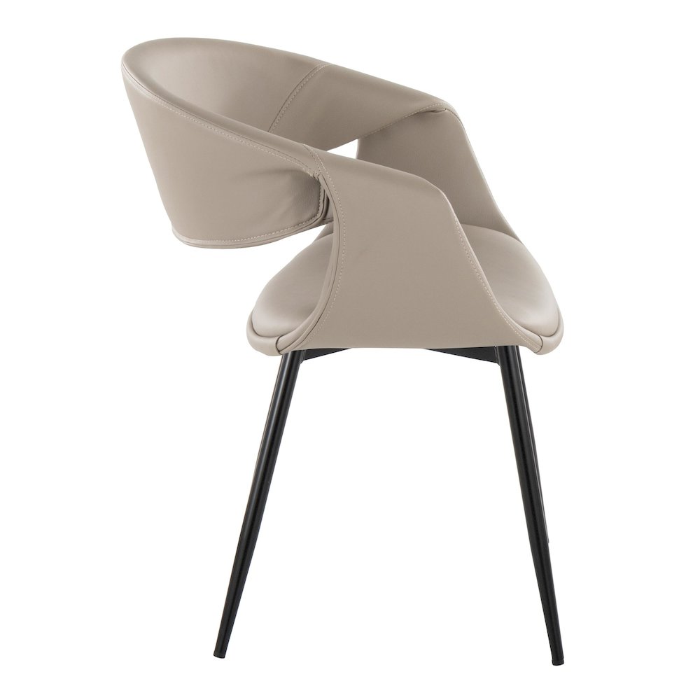 Curvo Upholstered Chair - Set of 2. Picture 3