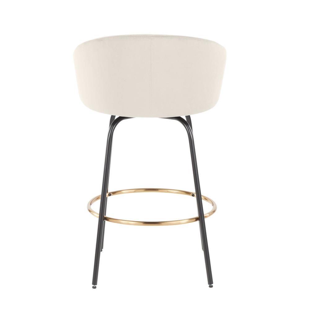 Black Claire 26" Fixed Height Counter Stool - Set of 2. Picture 5