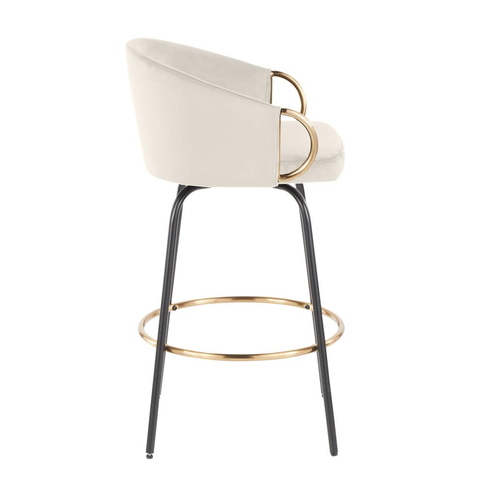 Black Claire 26" Fixed Height Counter Stool - Set of 2. Picture 3