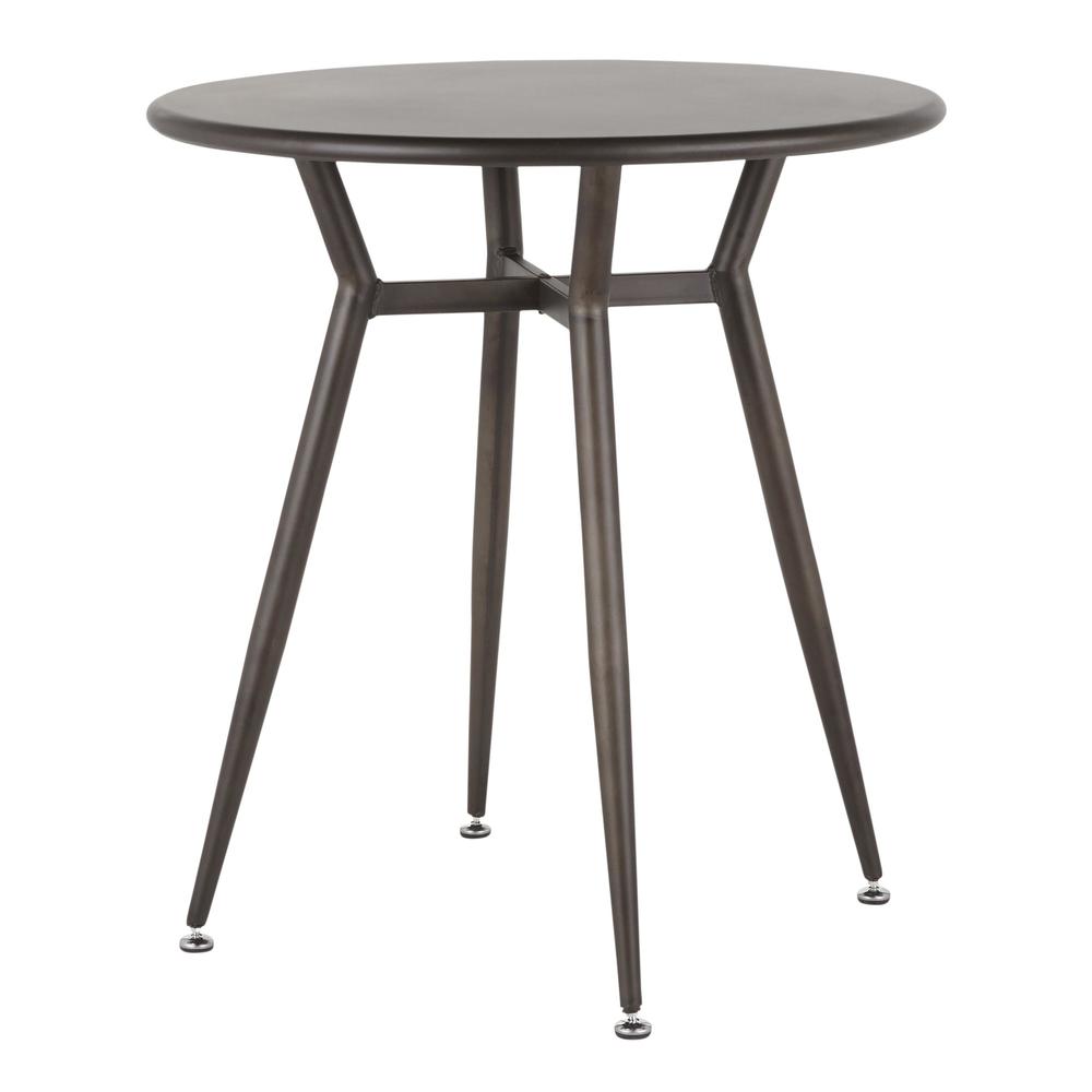 Antique Metal Clara Round Dinette Table. Picture 3