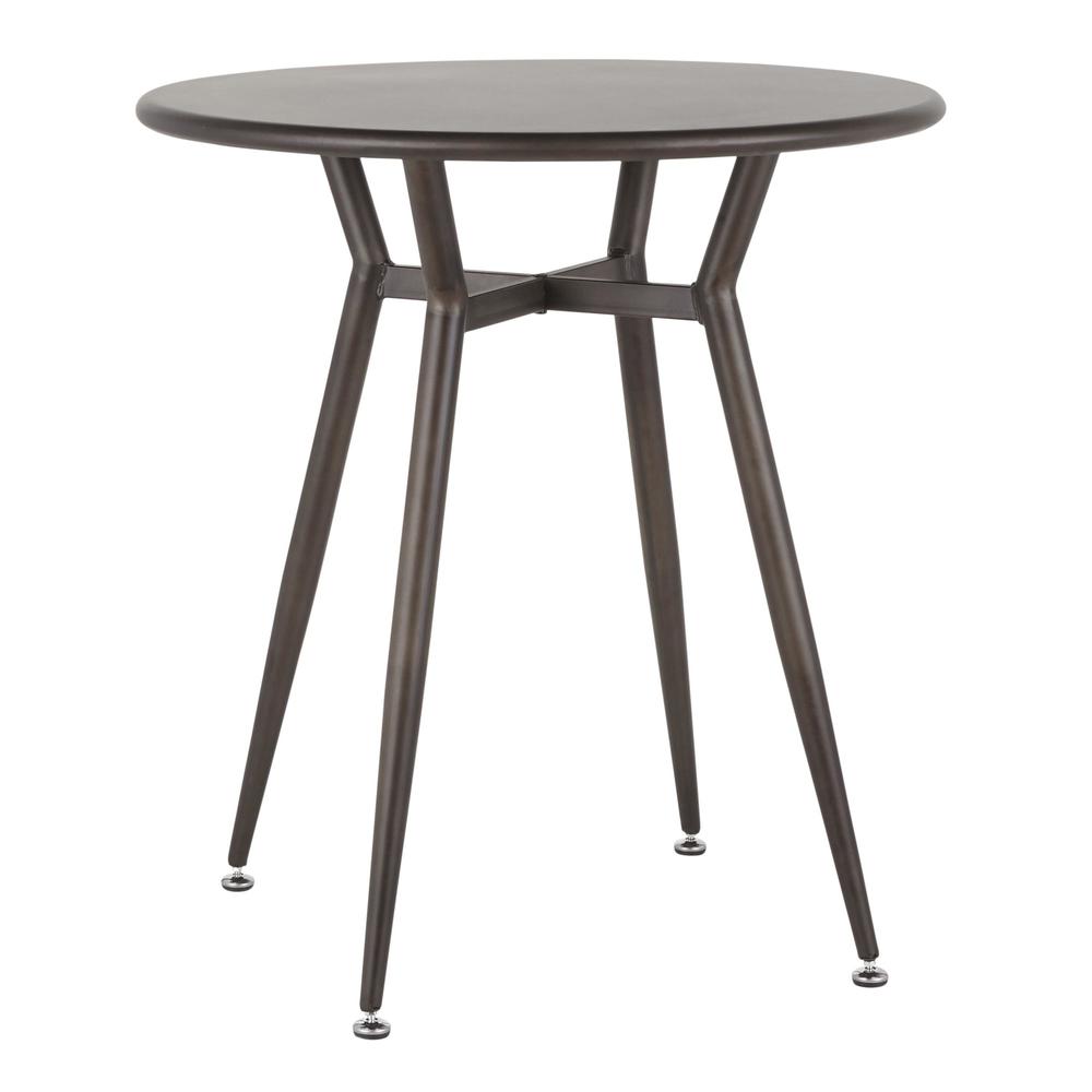 Antique Metal Clara Round Dinette Table. Picture 1