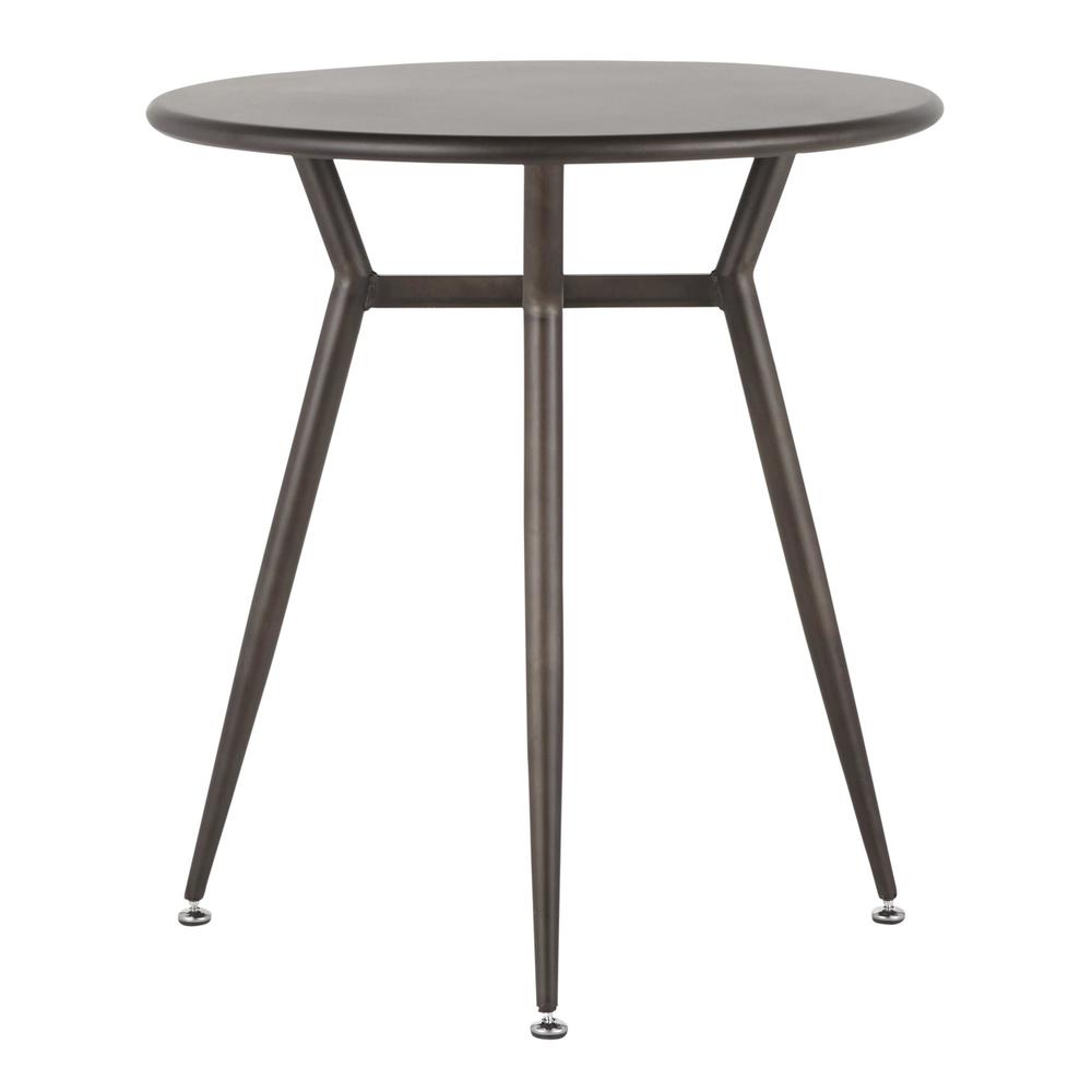 Antique Metal Clara Round Dinette Table. Picture 2