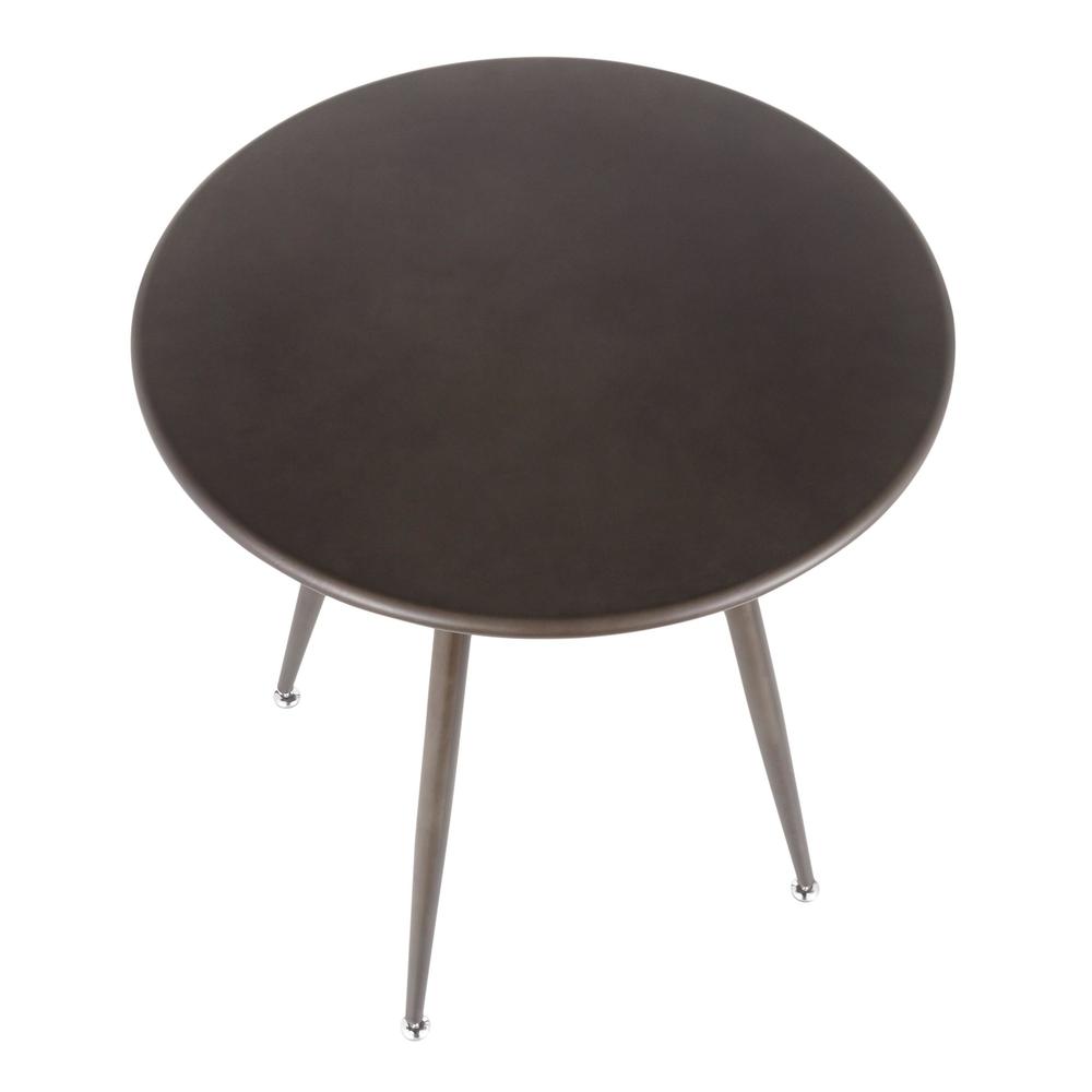 Antique Metal Clara Round Dinette Table. Picture 6