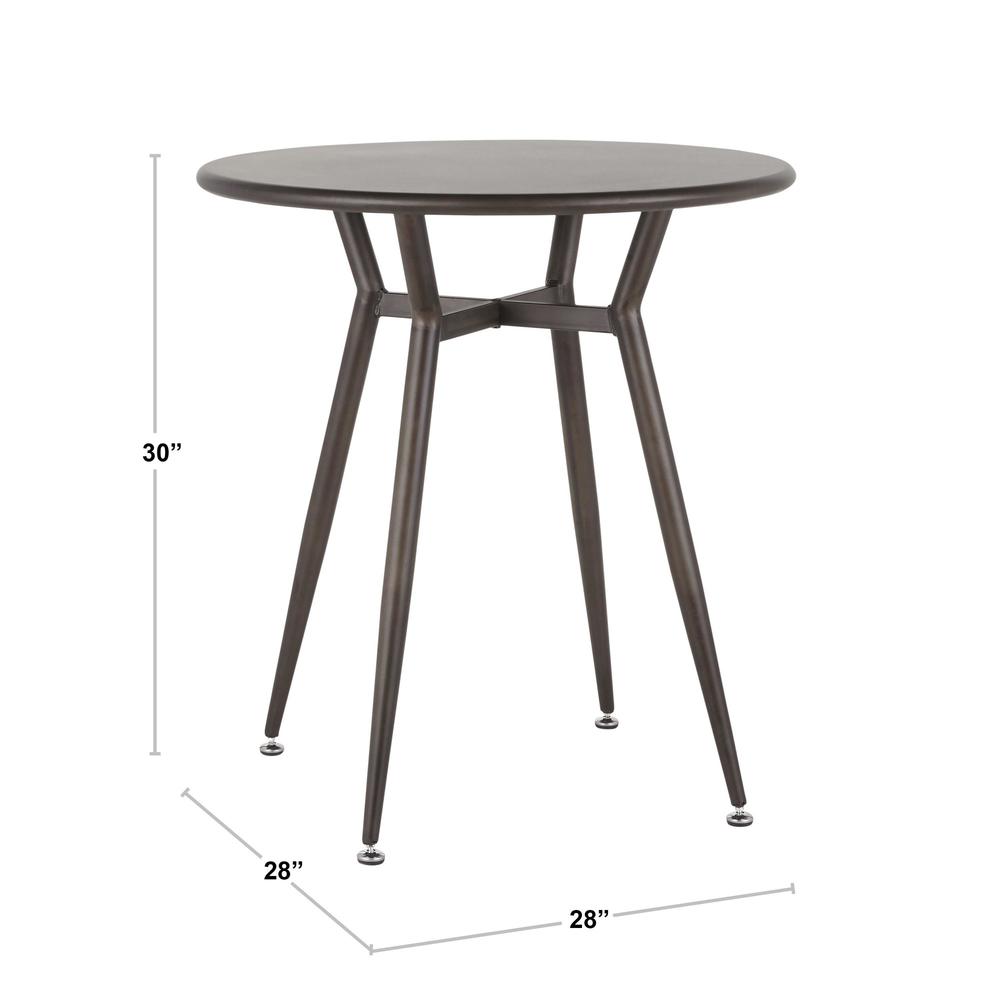 Antique Metal Clara Round Dinette Table. Picture 7