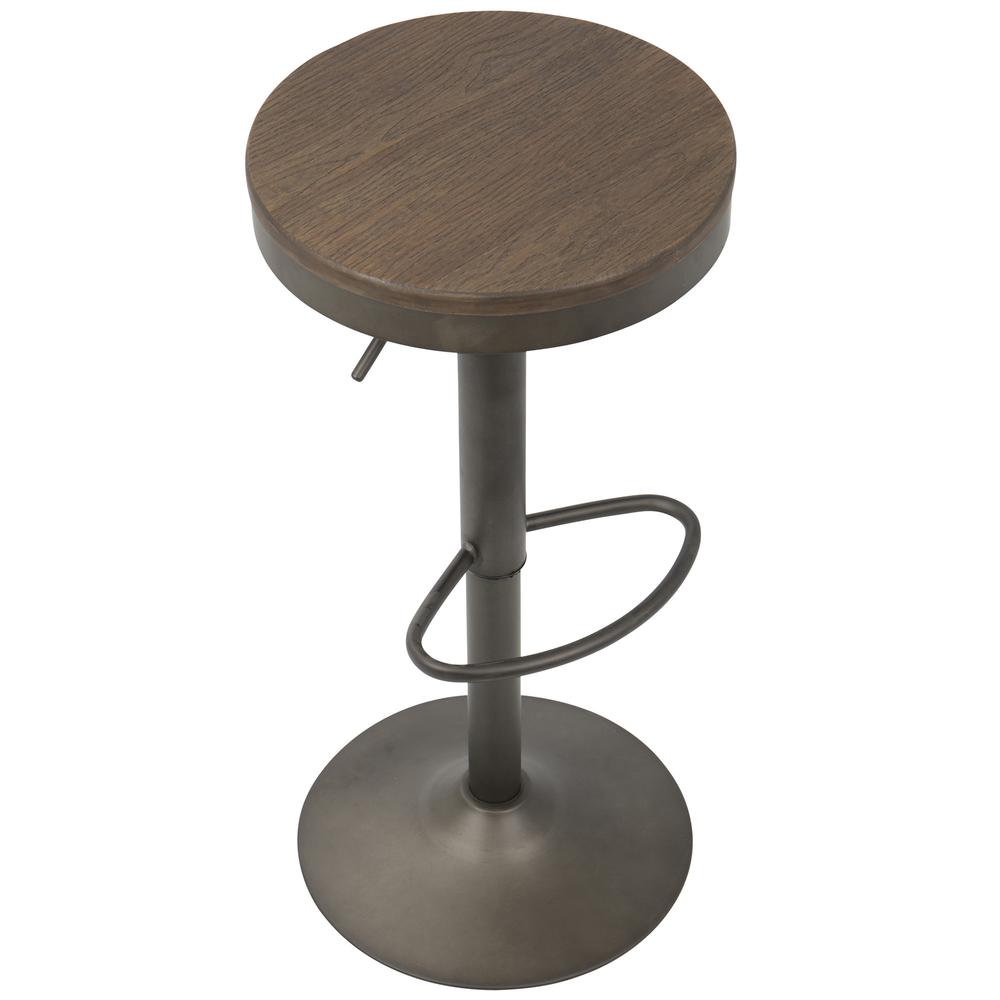 Antique, Brown Dakota Barstool - Set of 2. Picture 7