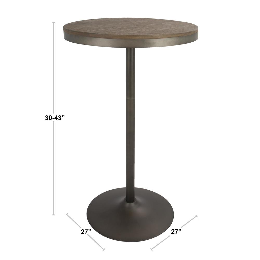 Antique, Brown Dakota Bar Table. Picture 3