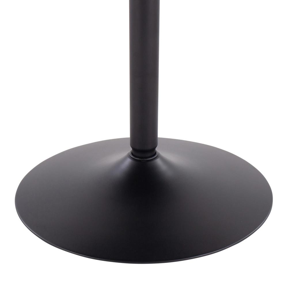 Black Steel, Black Wood Dakota Dining Table. Picture 3