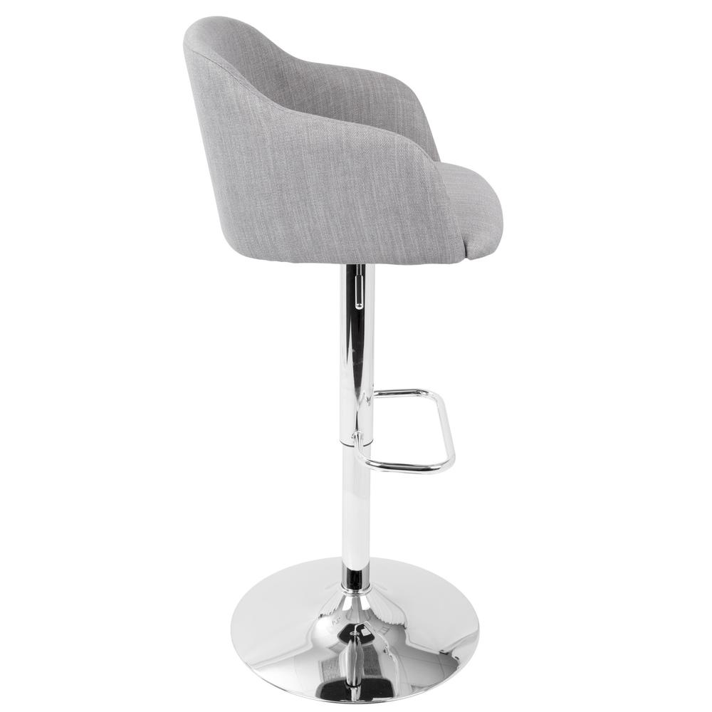 Light Grey Daniella Barstool. Picture 2