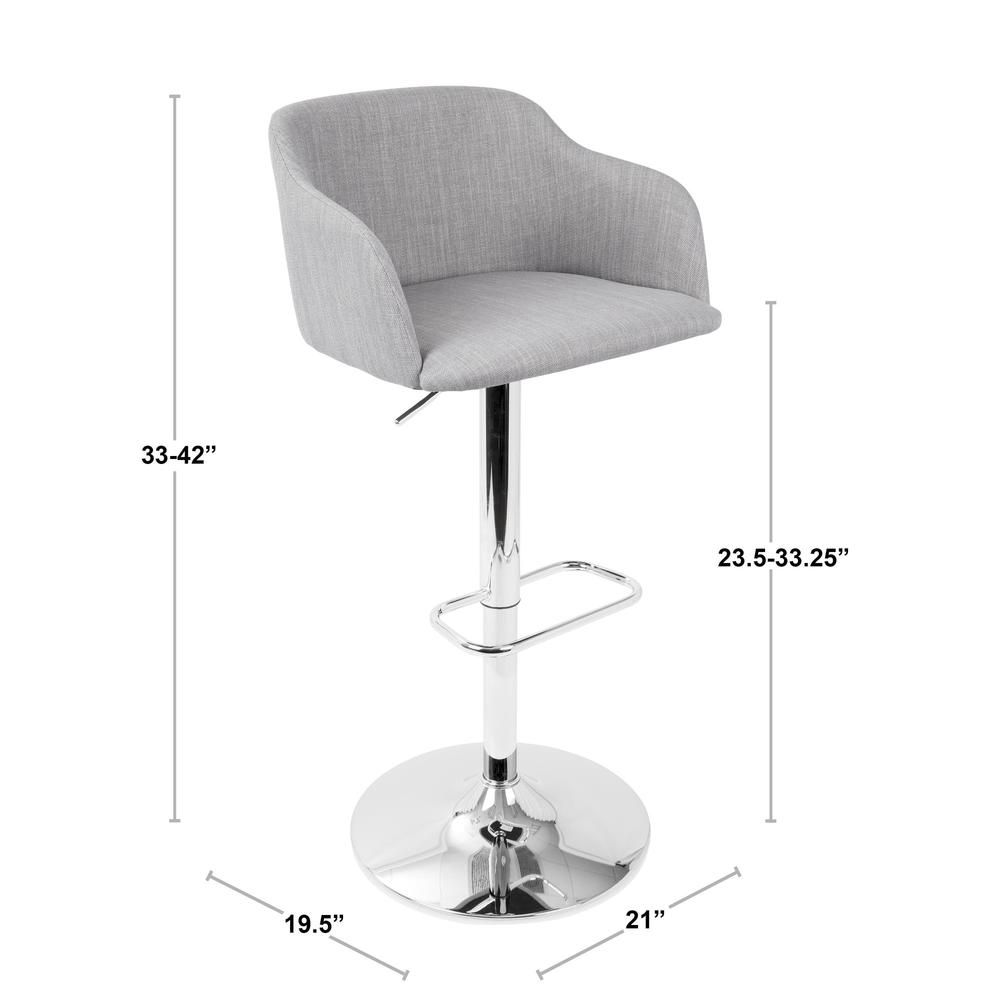 Light Grey Daniella Barstool. Picture 7