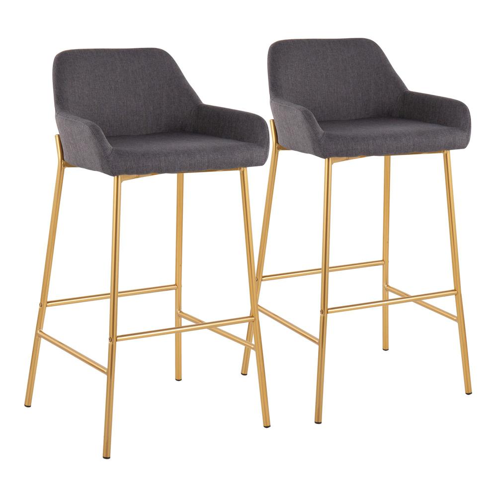 Daniella Fixed-Height Bar Stool - Set of 2. Picture 1