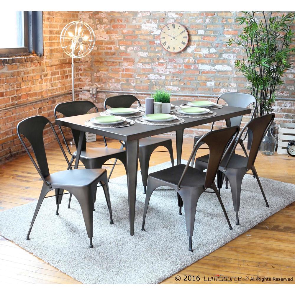 Matte Grey Austin Dining Chair - Set of 2. Picture 11