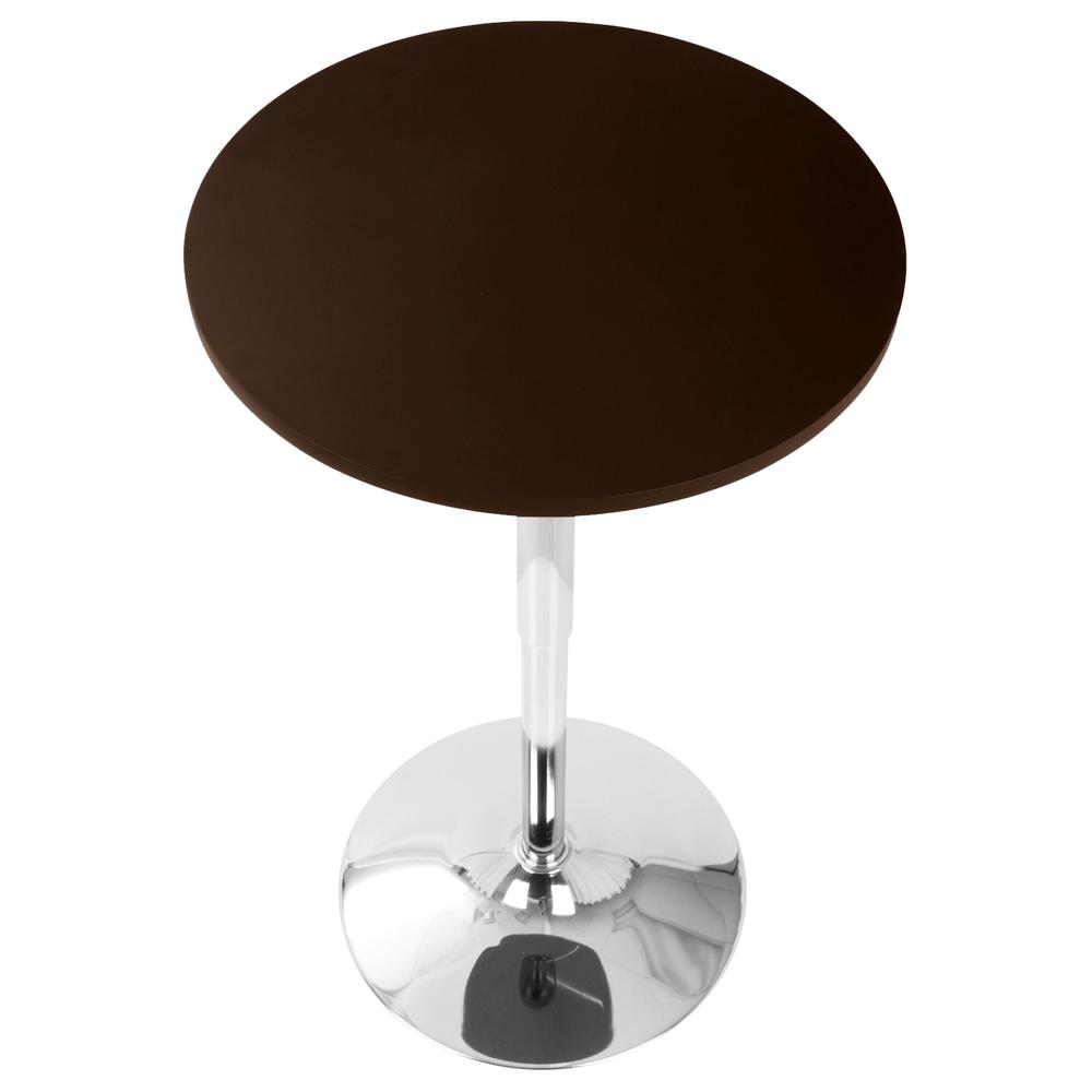 Brown Adjustable Bar Table. Picture 2