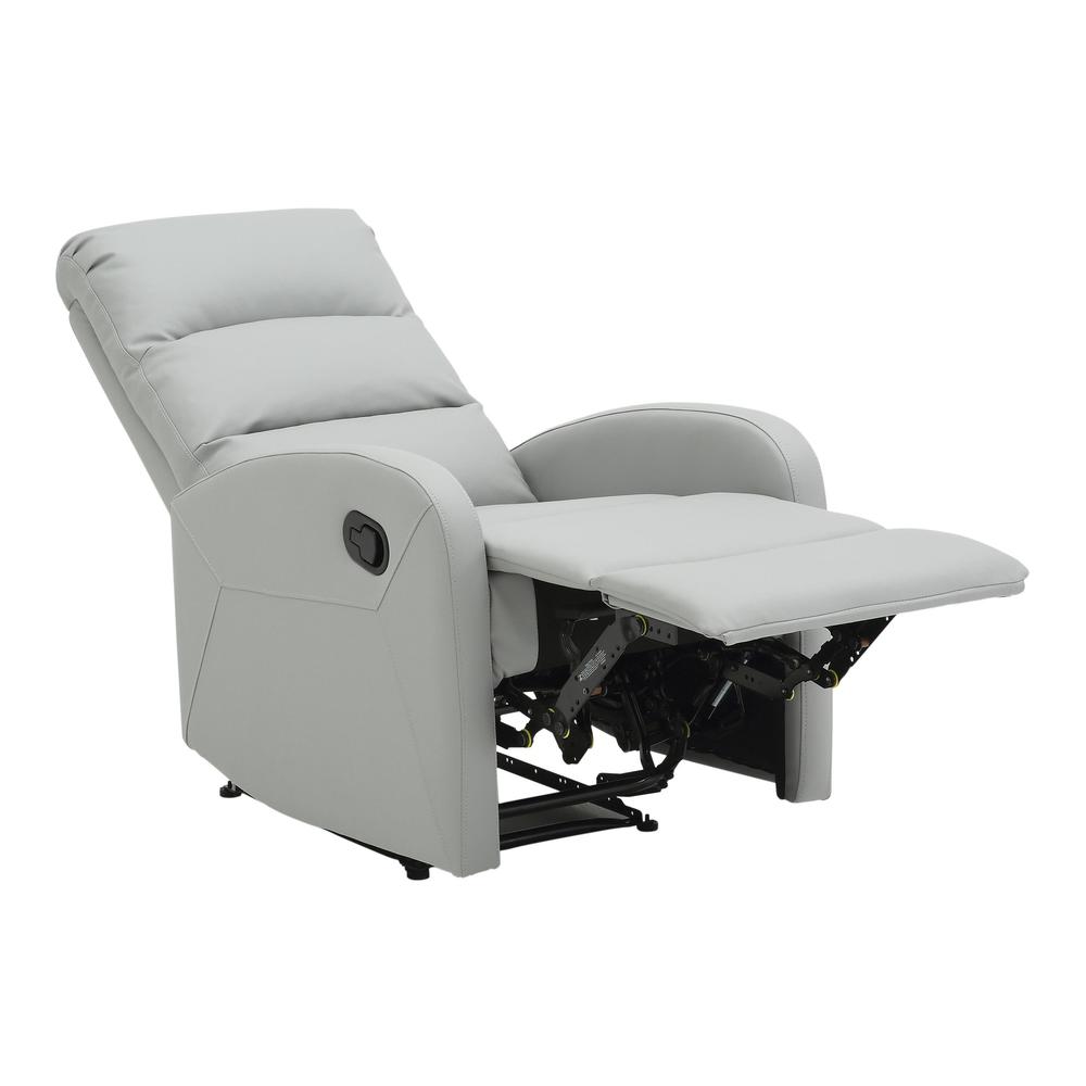 Light Grey PU Dormi Recliner Chair. Picture 8