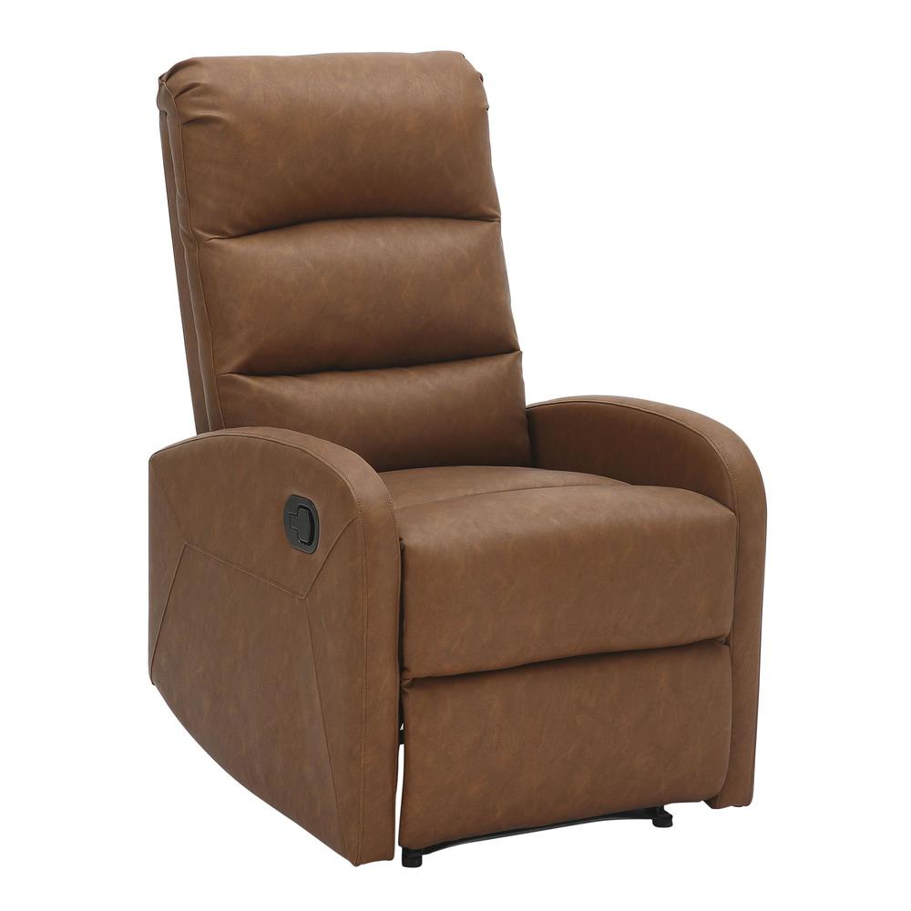 Camel PU Dormi Recliner Chair. Picture 1