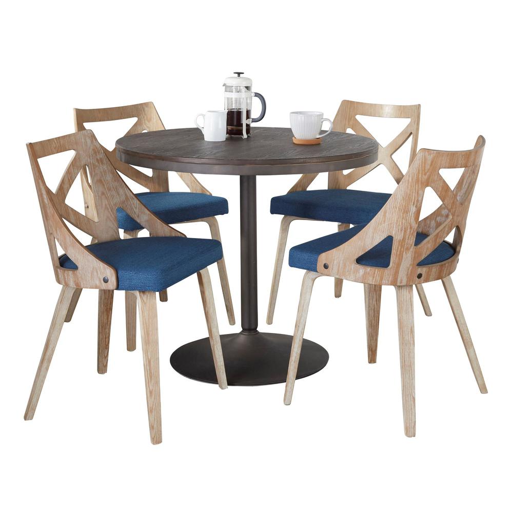 Brown Dakota-Charlotte Dining Set - 5 Piece. Picture 2