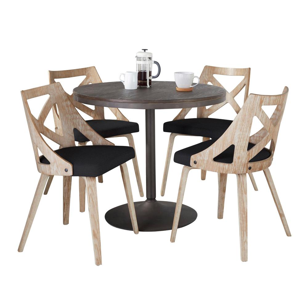 Brown Dakota-Charlotte Dining Set - 5 Piece. Picture 1
