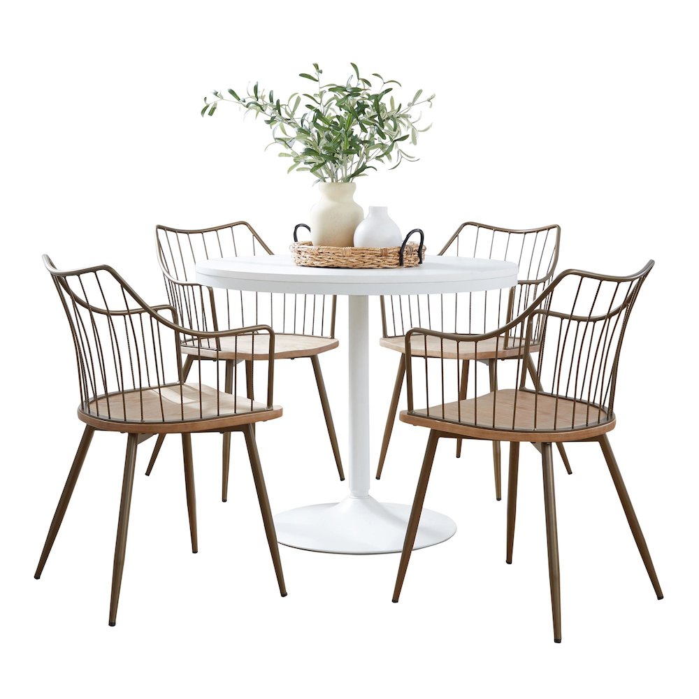 Dakota-Winston Dining Set - 5 Piece. Picture 1
