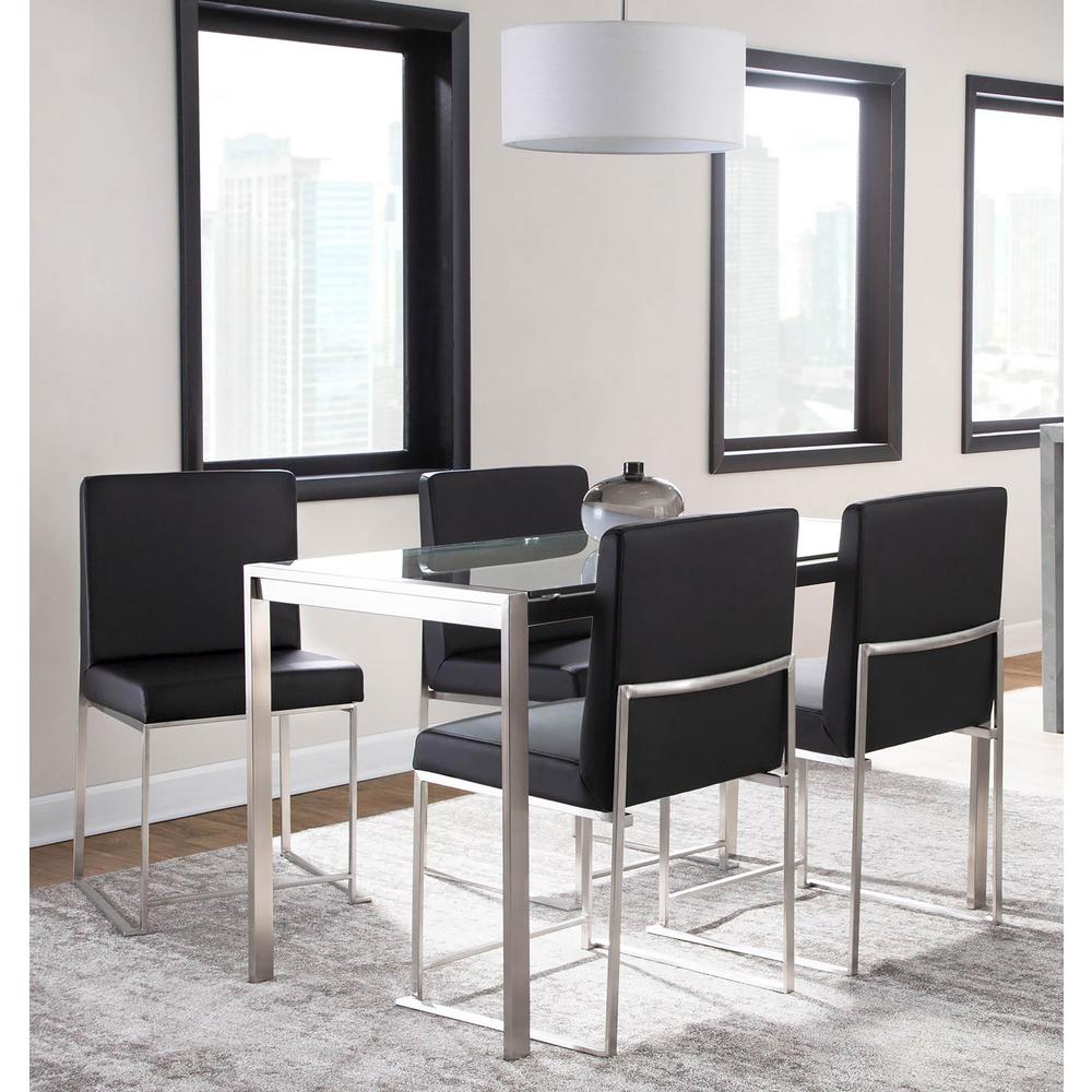 Silver Fuji High Back Dining Set - 5 Piece. Picture 3