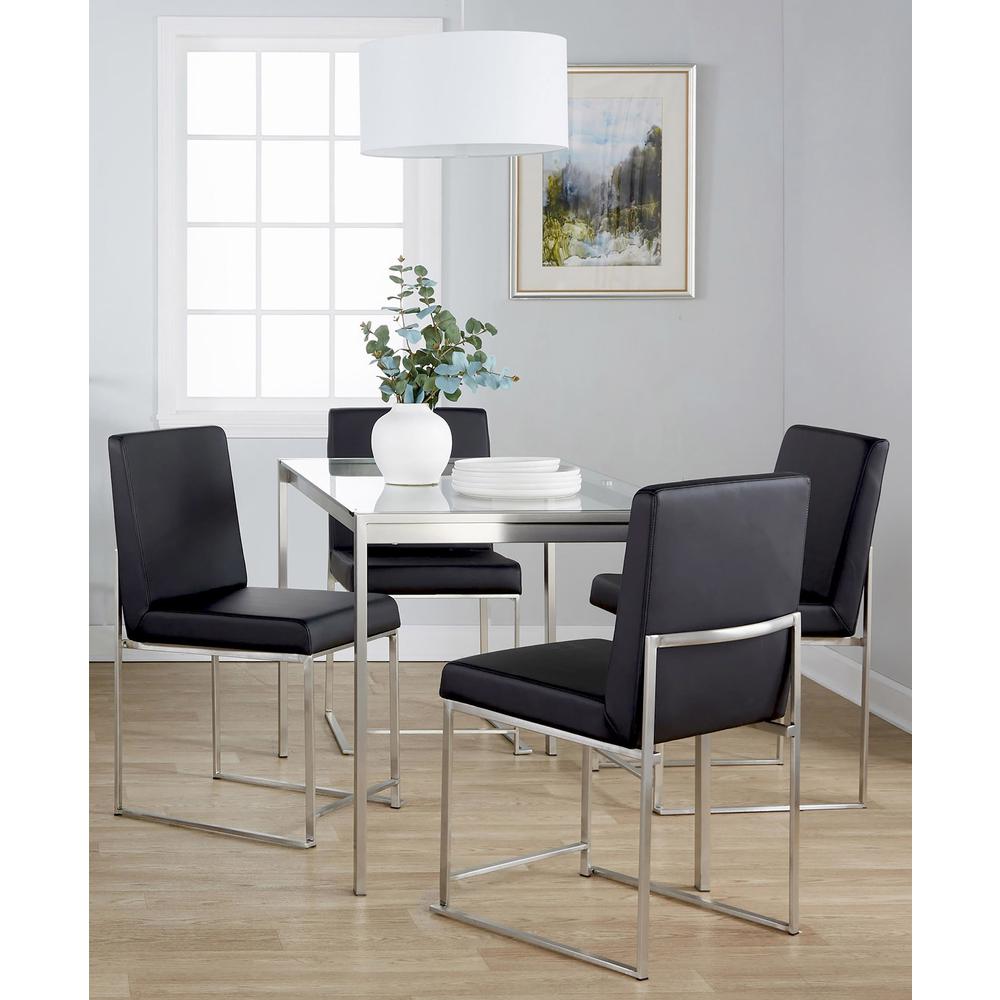 Silver Fuji High Back Dining Set - 5 Piece. Picture 4