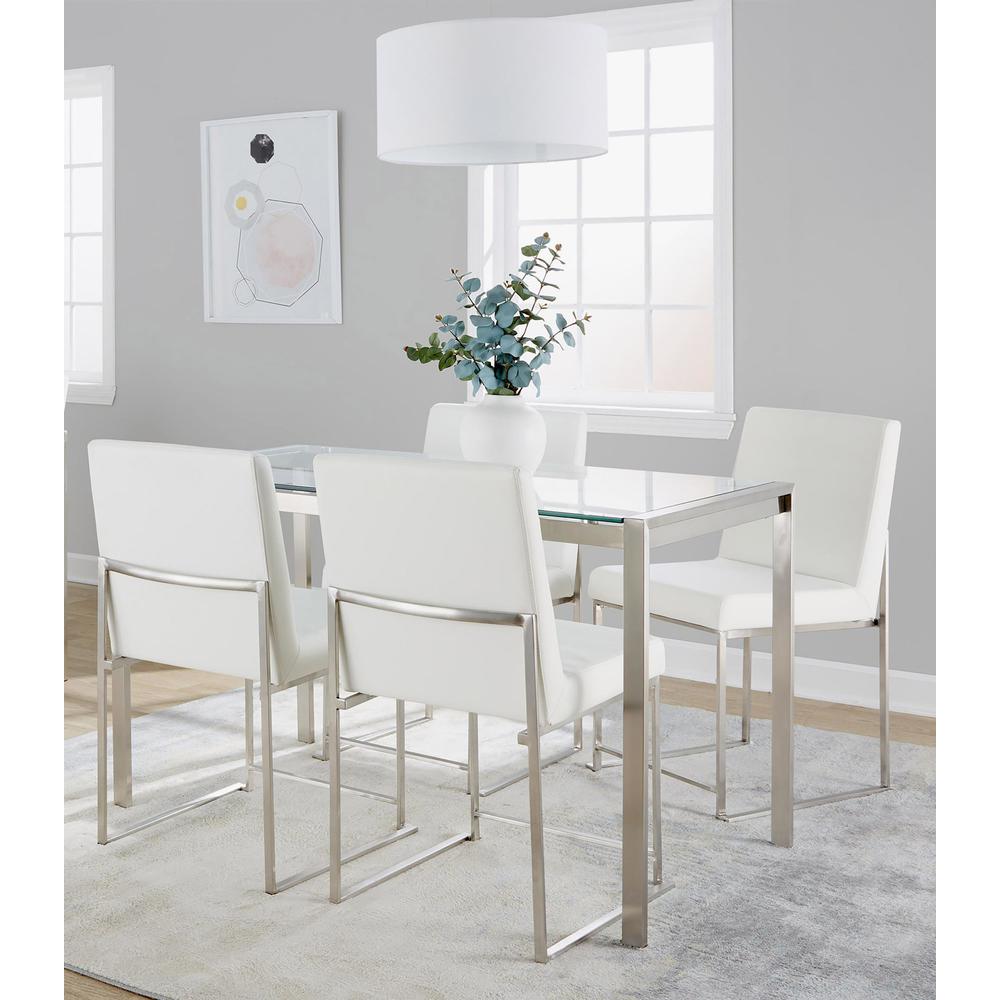 Silver Fuji High Back Dining Set - 5 Piece. Picture 3