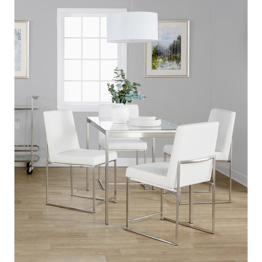 Silver Fuji High Back Dining Set - 5 Piece. Picture 4