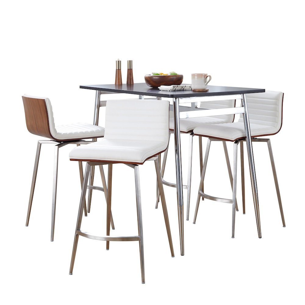Marcel-Mason Swivel Counter Height Dining Set - 5 Piece. Picture 1