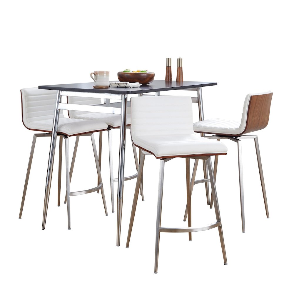 Marcel-Mason Swivel Counter Height Dining Set - 5 Piece. Picture 2