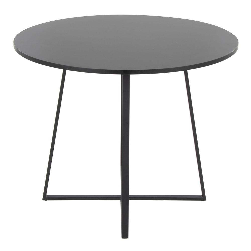 Black Metal, Black MDF Canary Cosmo Dining Table. Picture 4