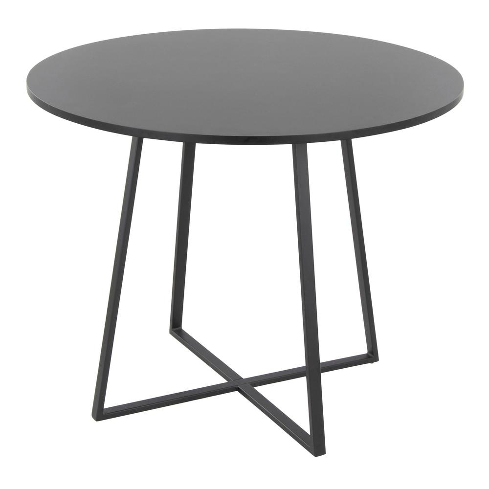 Black Metal, Black MDF Canary Cosmo Dining Table. Picture 3