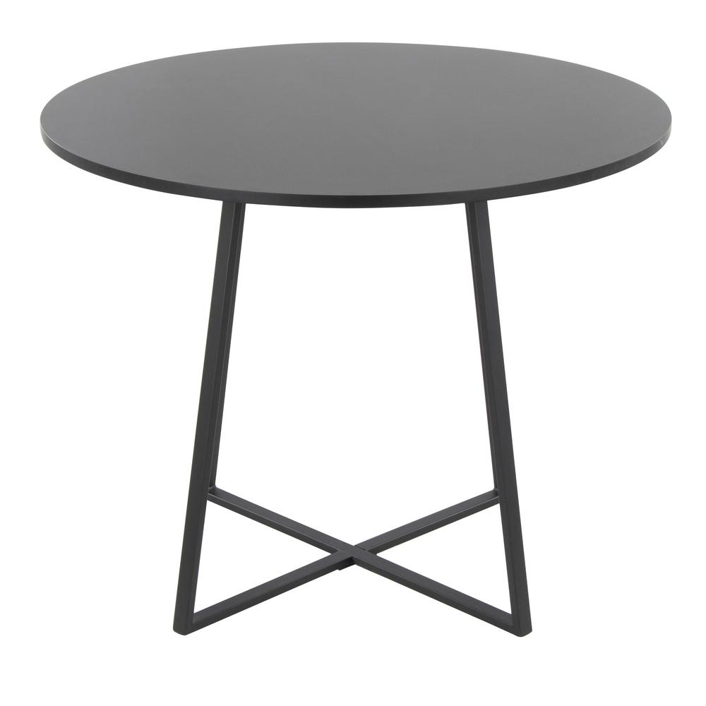 Black Metal, Black MDF Canary Cosmo Dining Table. Picture 2