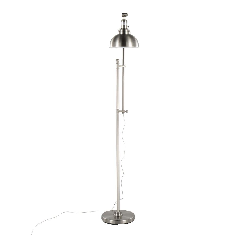 Nickel Emery Floor Lamp. Picture 6