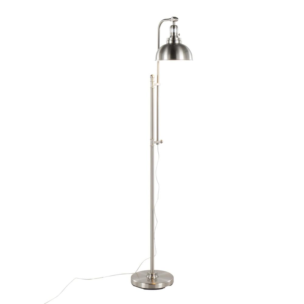Nickel Emery Floor Lamp. Picture 2