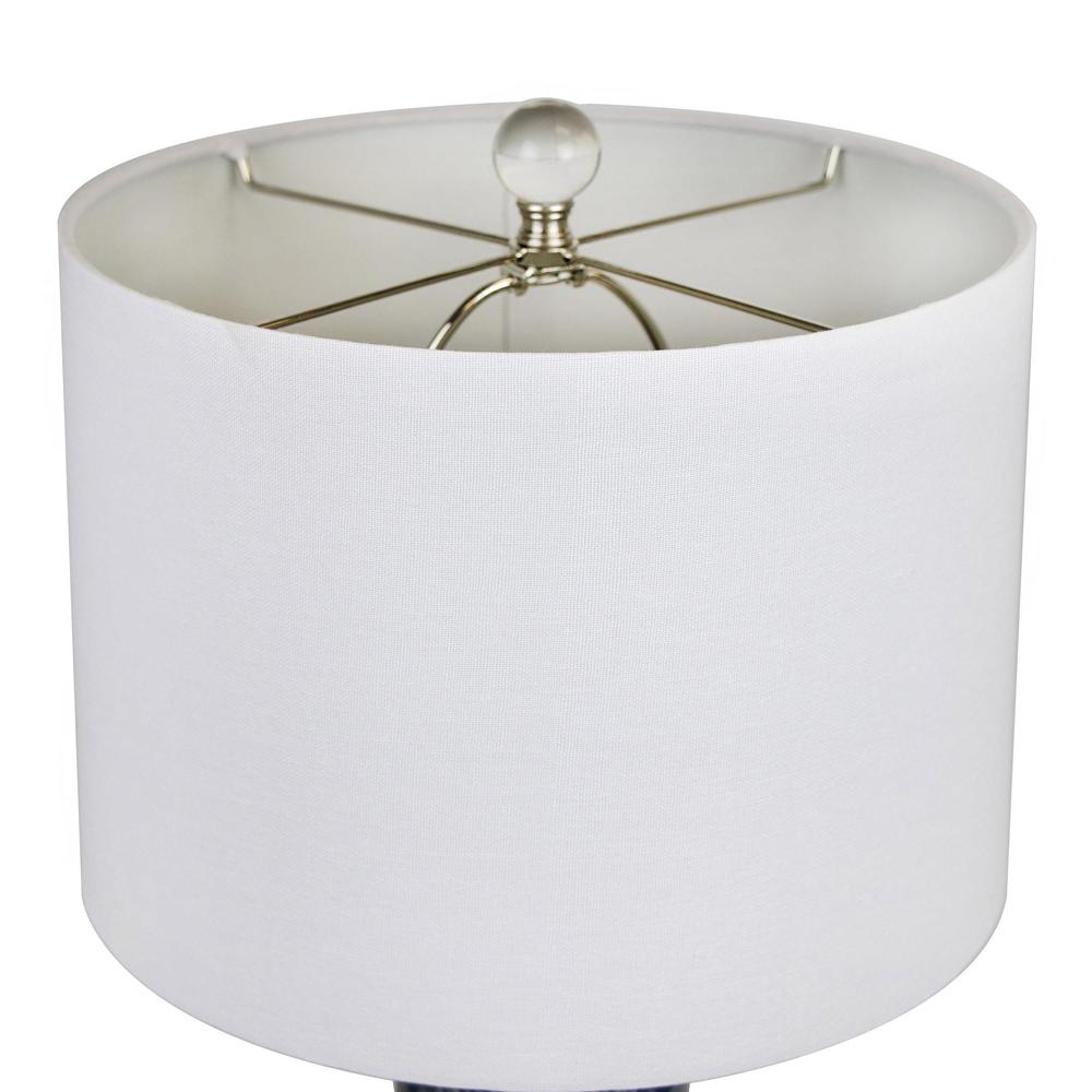 Blue Spyro 23" Ceramic Table Lamp. Picture 3