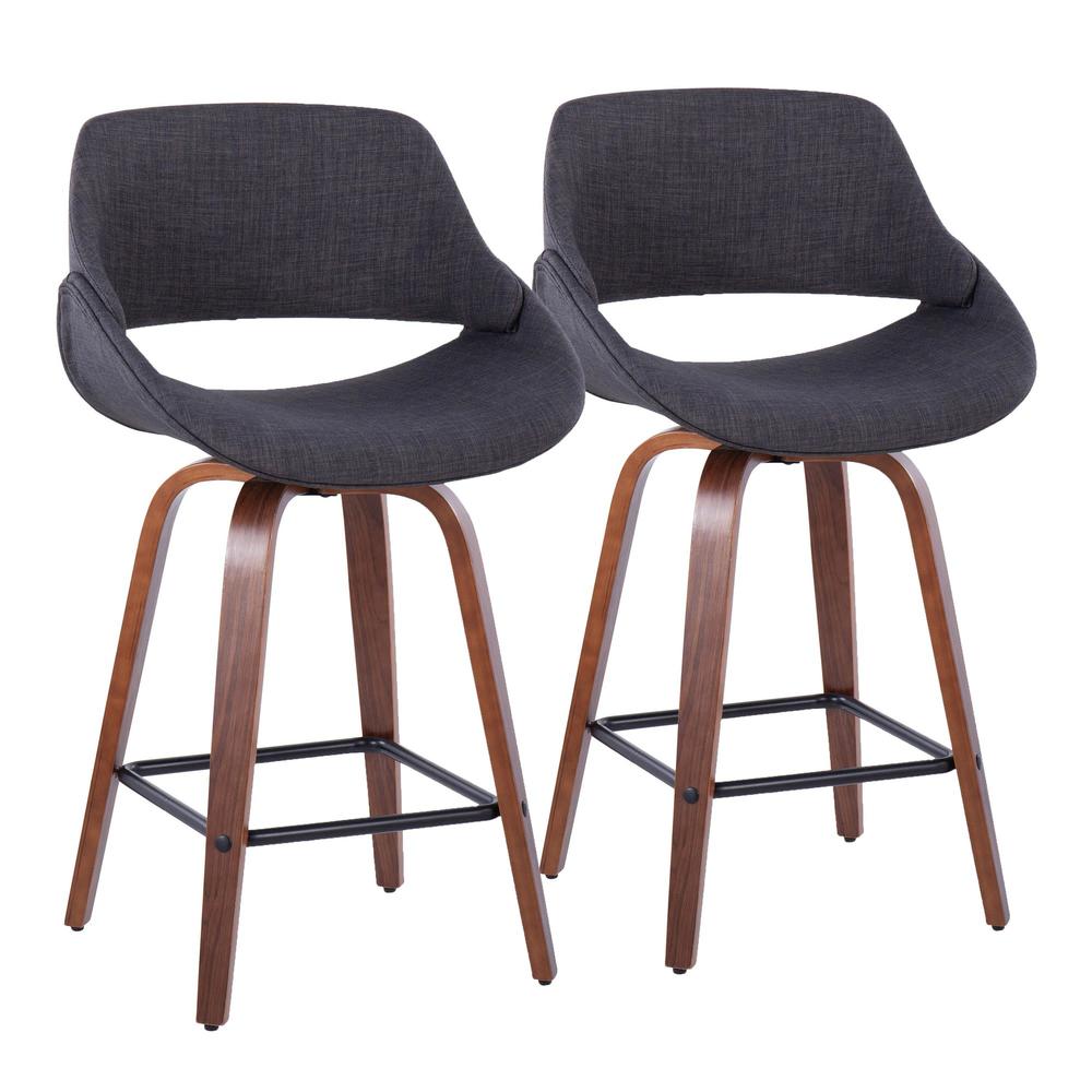 Multi Fabrico 26" Fixed-Height Counter Stool - Set of 2. Picture 1