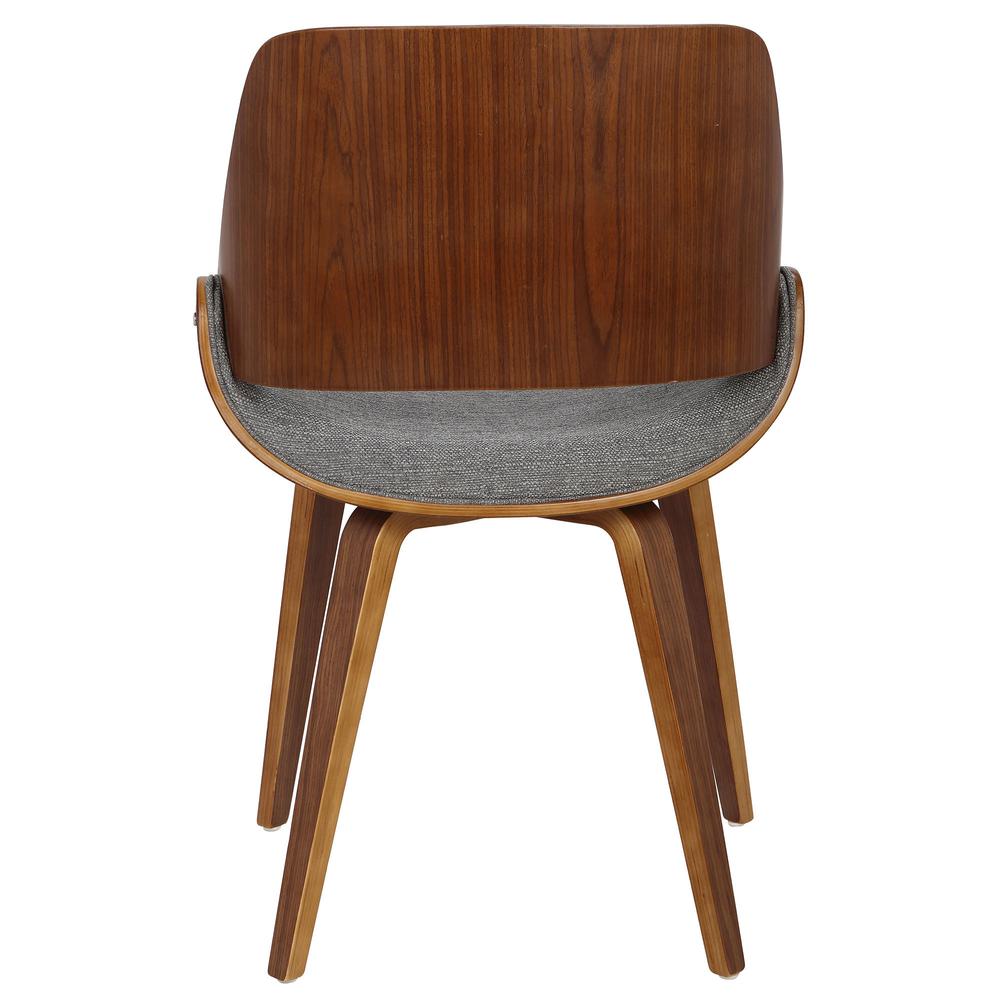 Walnut, Grey Fabrizzi Chair. Picture 5
