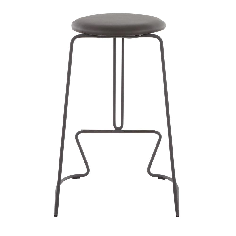 Grey Steel, Grey PU Finn Counter Stool - Set of 2. Picture 5