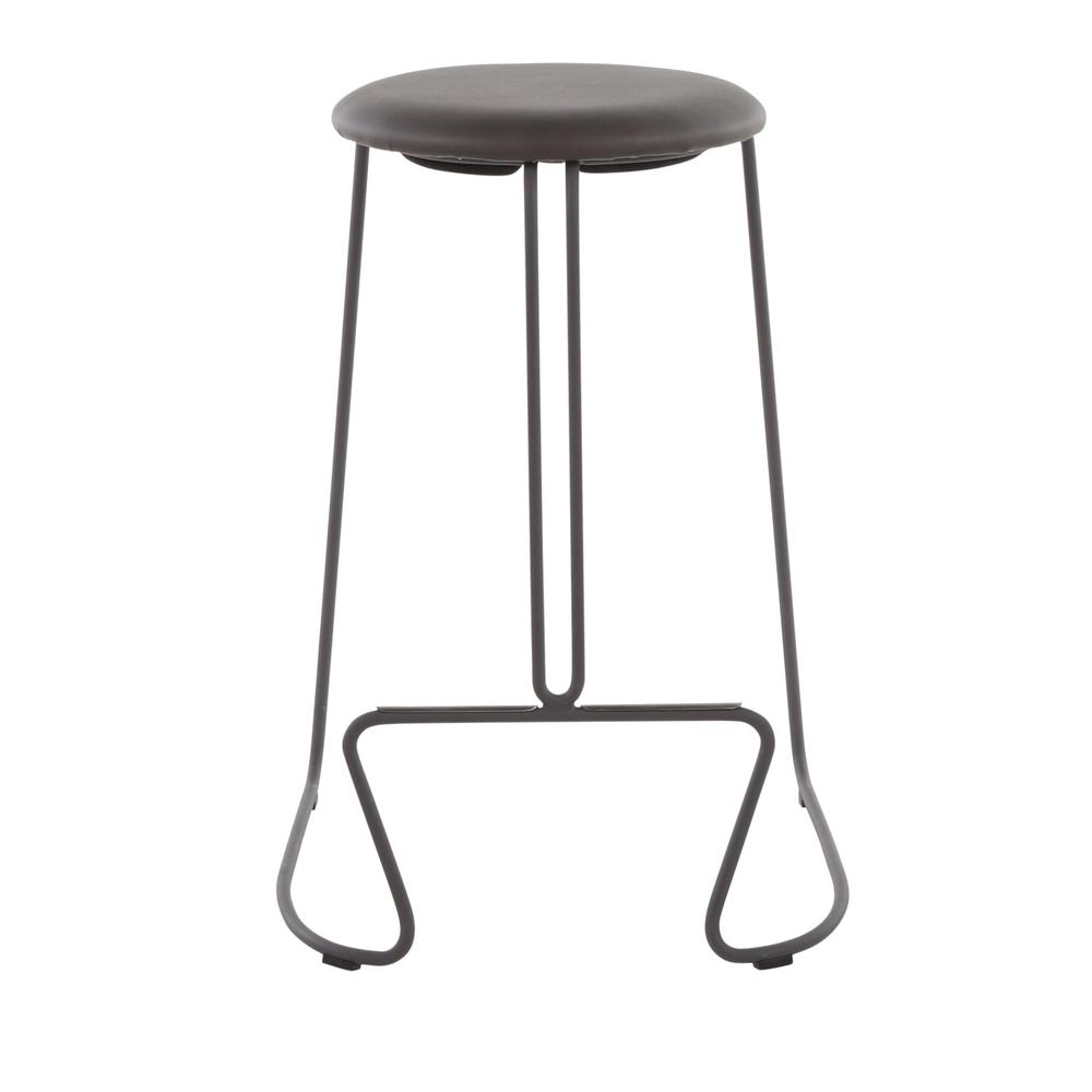 Grey Steel, Grey PU Finn Counter Stool - Set of 2. Picture 6
