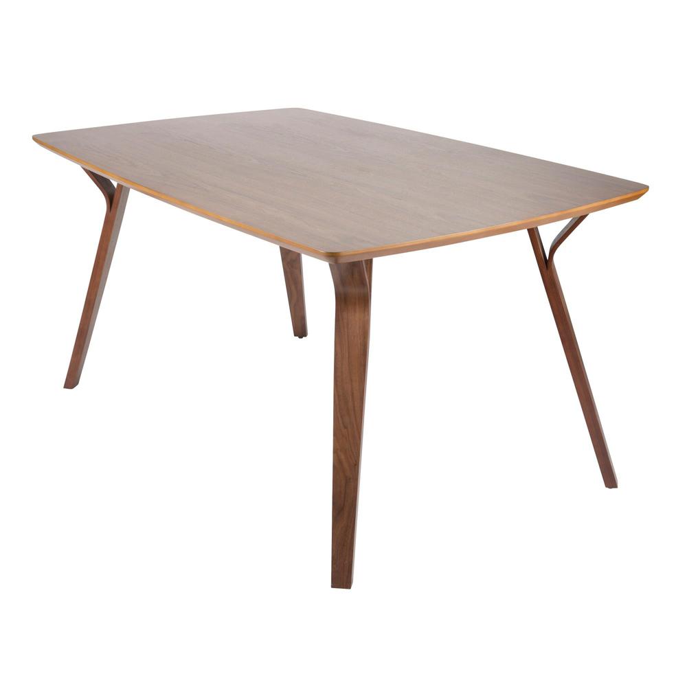 Walnut Wood Folia Dining Table. Picture 3