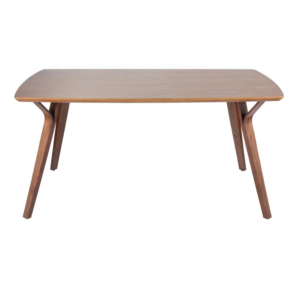 Walnut Wood Folia Dining Table. Picture 4
