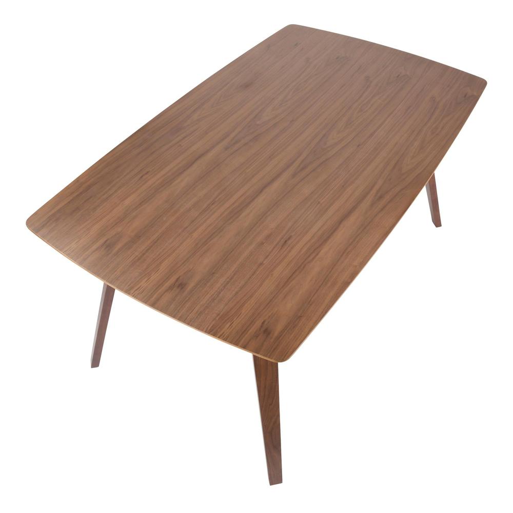 Walnut Wood Folia Dining Table. Picture 5
